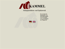 Tablet Screenshot of kammel.de